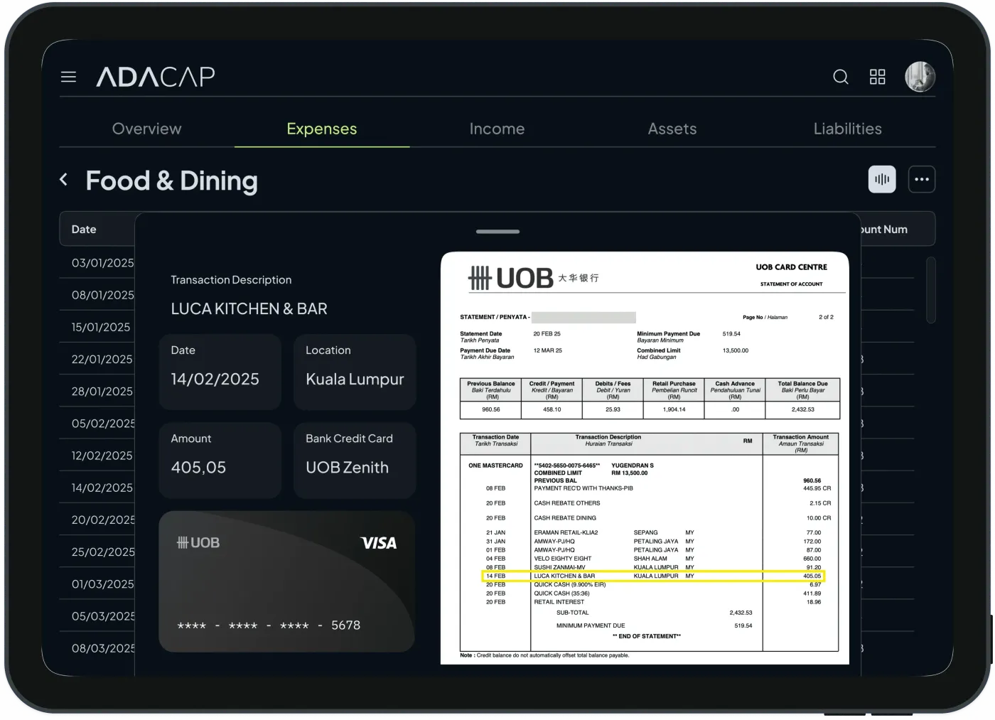 ADACAP: Reconciliation