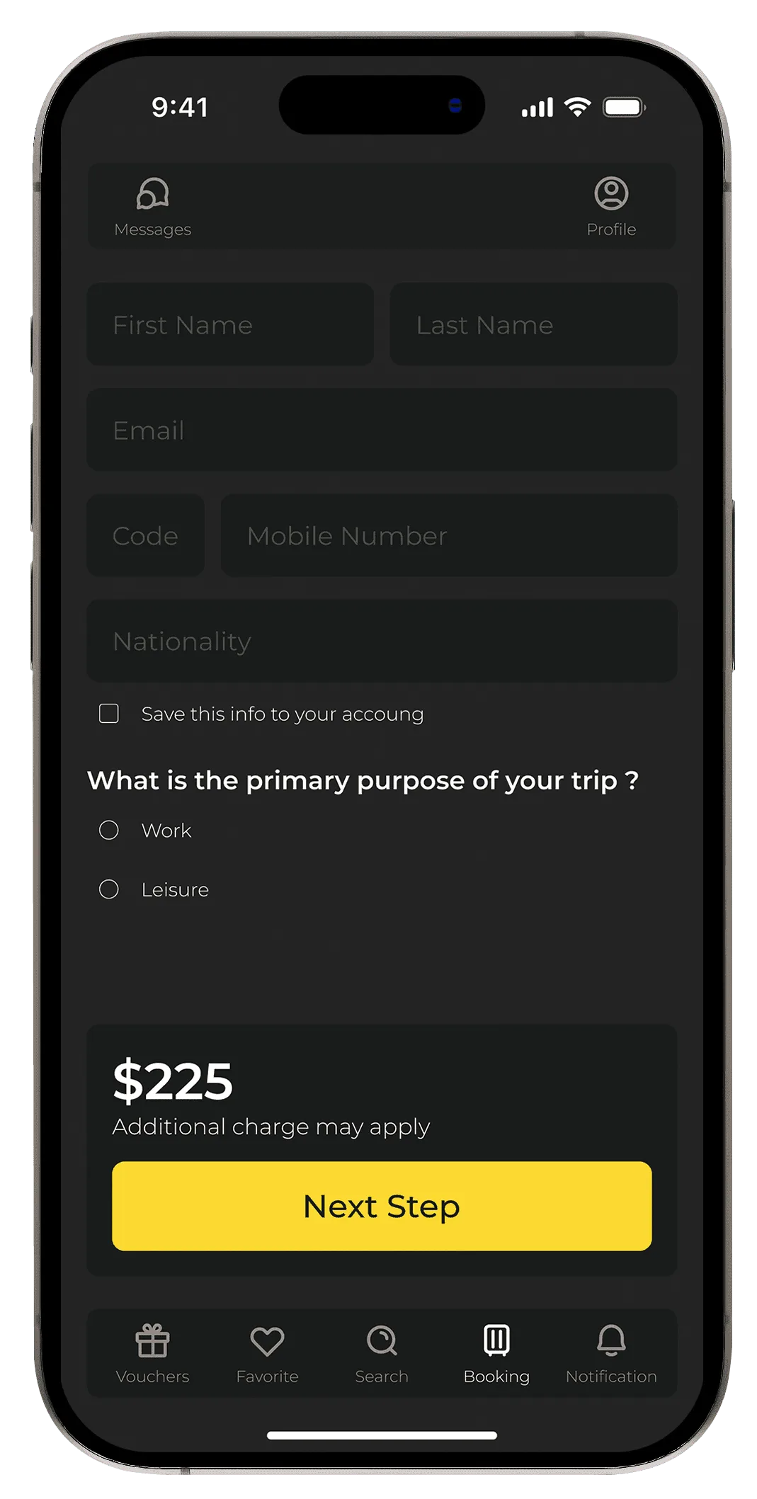 Hotels.com: Guest details
