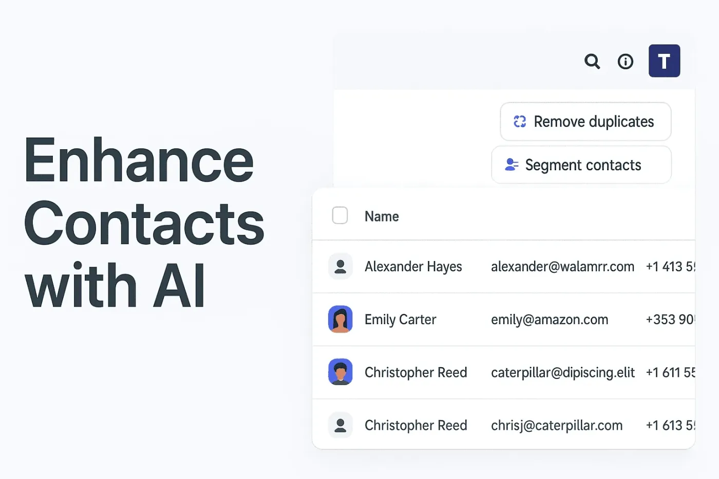 Enhance Contacts with AI case study