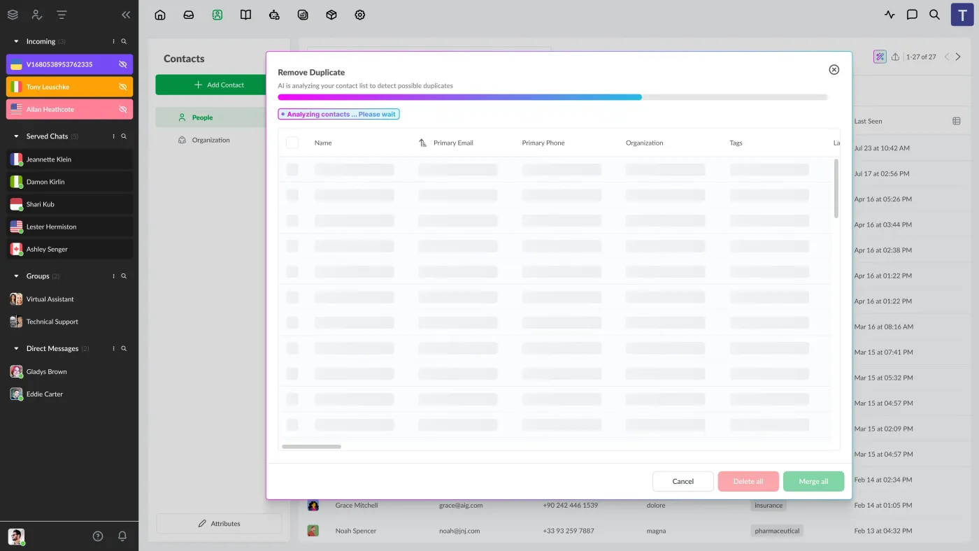 Enhance Contacts with AI: Duplicate detection