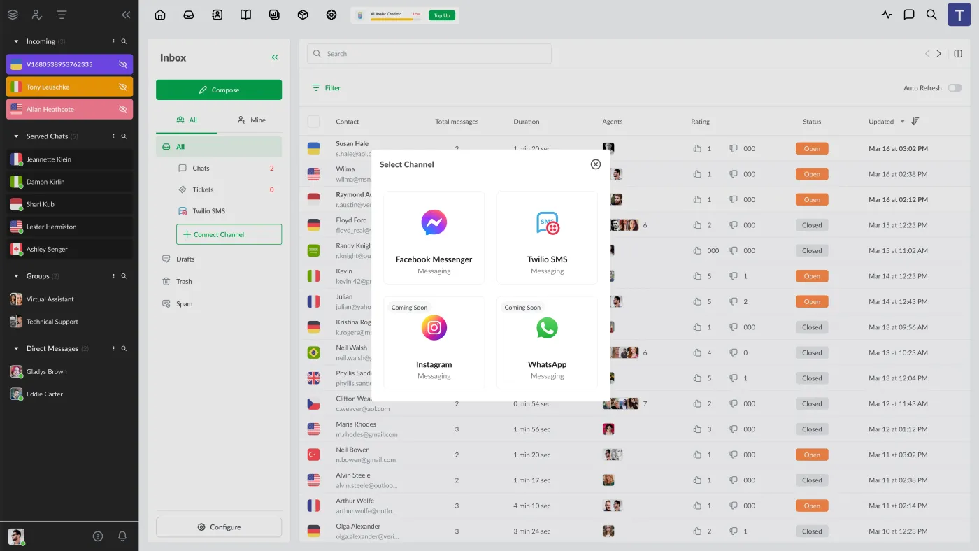 Facebook Messenger Integration: Connect Facebook page